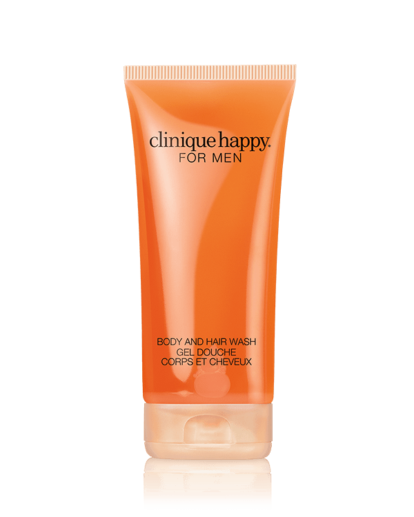 Clinique Happy for Men, 適合每天使用的沐浴泡沫，加入酷爽柑橘清香，亦可作洗髮露。