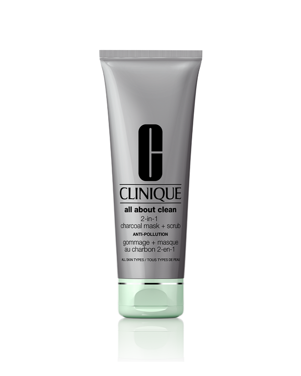 All About Clean™ 2-in-1 Charcoal Mask + Scrub, Purifying formula helps remove pollution and excess oil, plus refines texture.