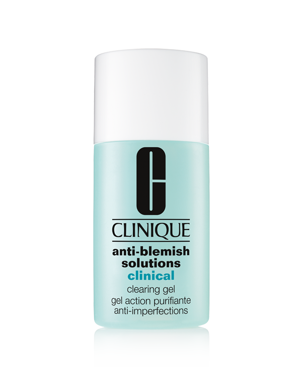 Anti-Blemish Solutions Clinical Clearing Gel, 經臨床驗證的皇牌 Anti-Blemish 暗瘡啫喱，能清除和預防暗瘡。四大功效一支做到「抗菌 、控油, 、抗刺激、清理角質層」。